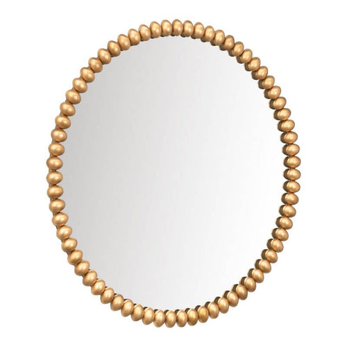 Esme Gold Leaf Round Wall Mirror 105cm