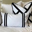 Fremantle Black Trellis Cushion Cover 55cm
