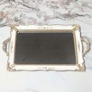 French Style Gold Rectangular Mirror Tray