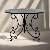 French Table French Style Metal Garden Table Black