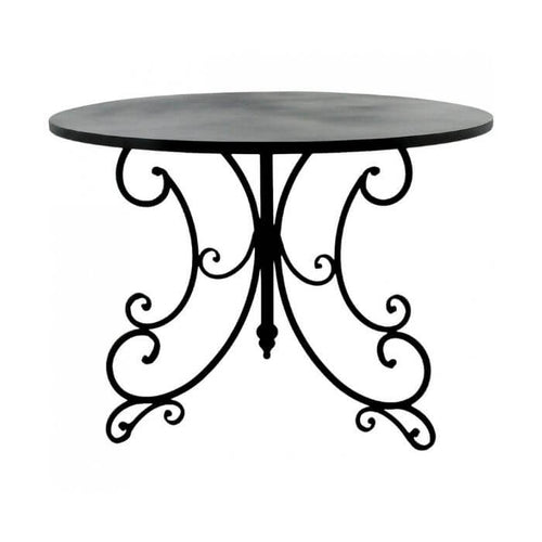 French Table French Style Metal Garden Table Black
