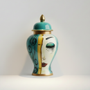 Isabella Art Deco Ceramic Tabletop Jar