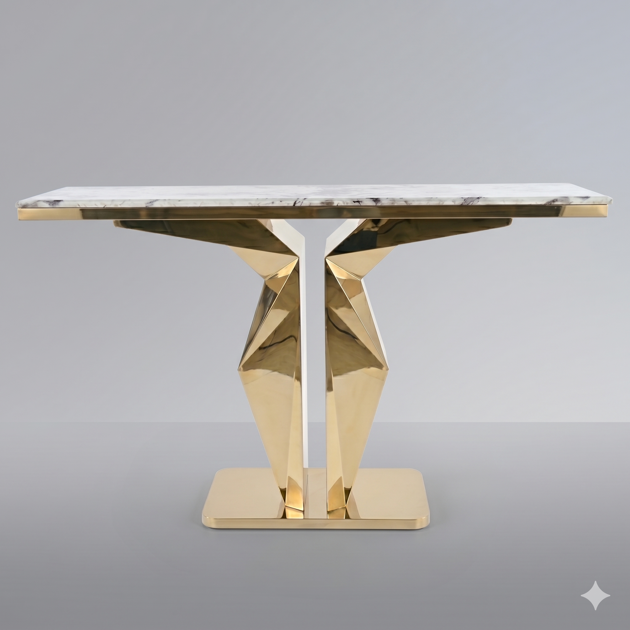 Modern Faux Marble Console Table 160cm