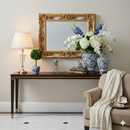 Luxury Ginger Jar Set Imperial Navy Gold Floral