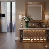 Artisan Murano Swirl Glass Vase Green Yellow