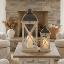 Isles Coastal White Lantern Set of 2