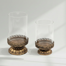 Antique Filigrana Rustic Gold Candlestick