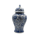Genuine Antique Blue White Chinoiserie Jar Small
