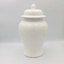 Ginger Jar Off-White Egg Shaped Stirling Temple Jar Minimalist Ceramic