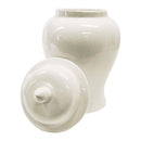 Ginger Jar Off-White Egg Shaped Stirling Temple Jar Minimalist Ceramic