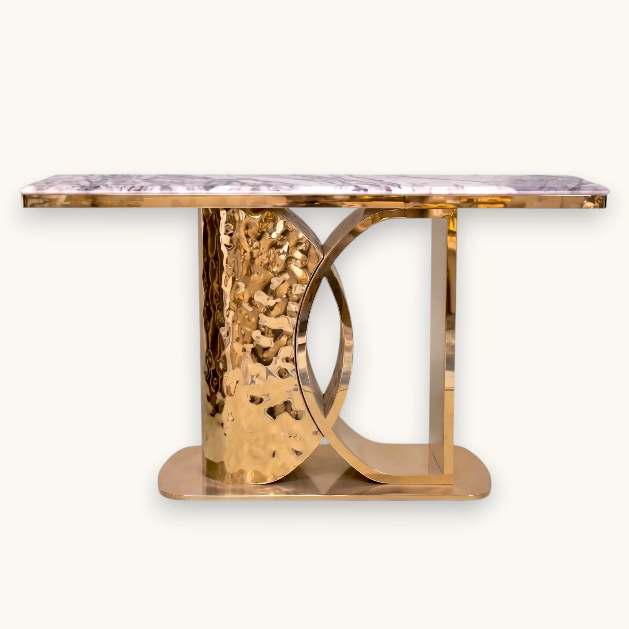 Gold Stainless Steel Console Table - 160cm