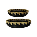 Gulliver Black & Natural Rattan Tray Set
