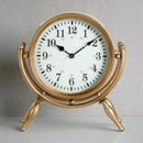 Hayden Gold Angled Legs Table Clock 34cm