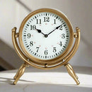 Hayden Gold Angled Legs Table Clock 34cm