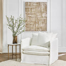 Heston Brass & Marble Round Side Table for Home