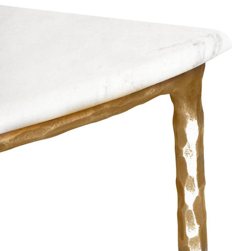 Heston Marble Half Moon Console Table