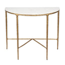 Heston Marble Half Moon Console Table