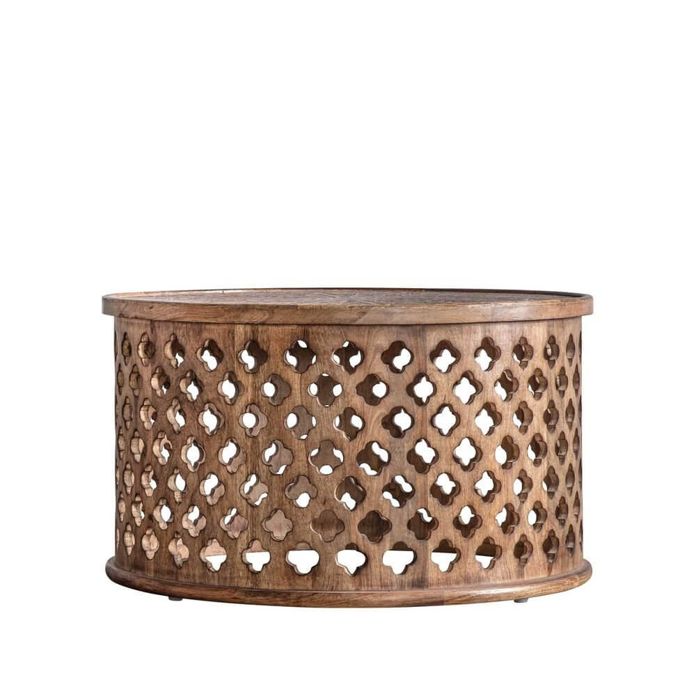 Jaipur Mango Wood Round Coffee Table 82cm