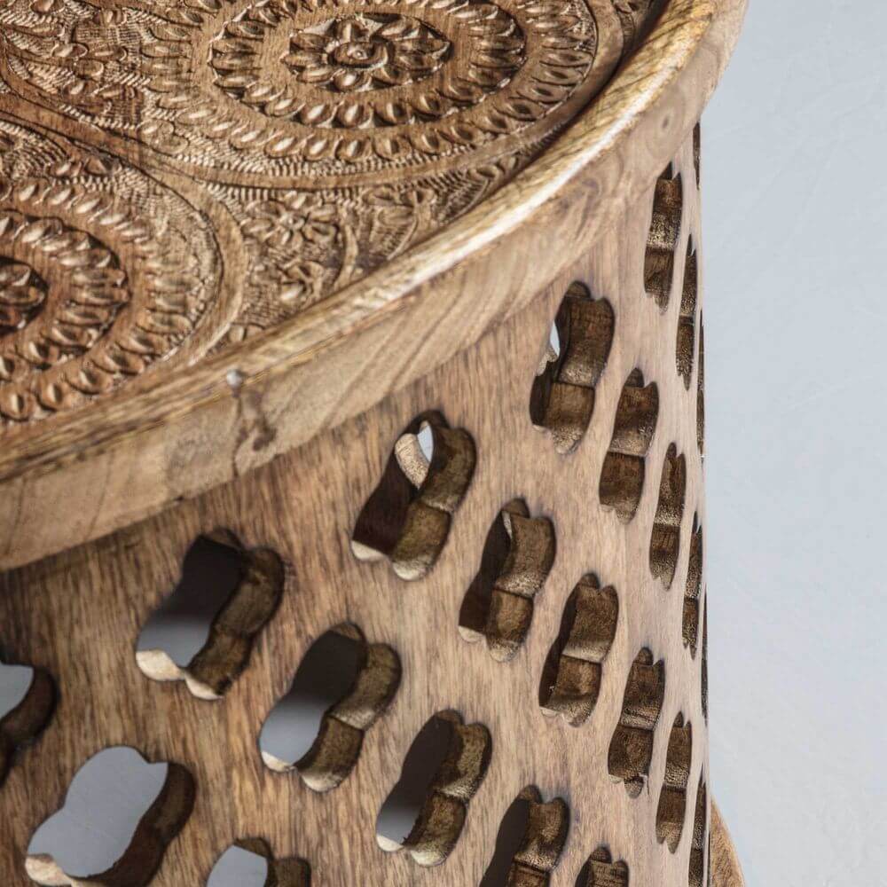 Jaipur Mango Wood Round Coffee Table 82cm