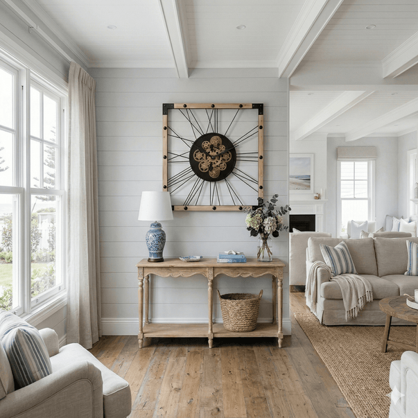 Large Industrial Gear Wall Clock 65cm