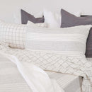 Linen Black Wave Cover Set - King & Queen