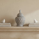 Low Profile Pastel Textured Ceramic Jar