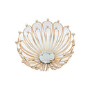 Luxe Gold Fruit Bowl - Glass and Metal Centerpiece
