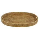Mandalay Handwoven Oval Rattan Tray
