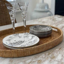 Mandalay Handwoven Oval Rattan Tray