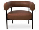 Marlowe Retro Brandy PU Occasional Chair