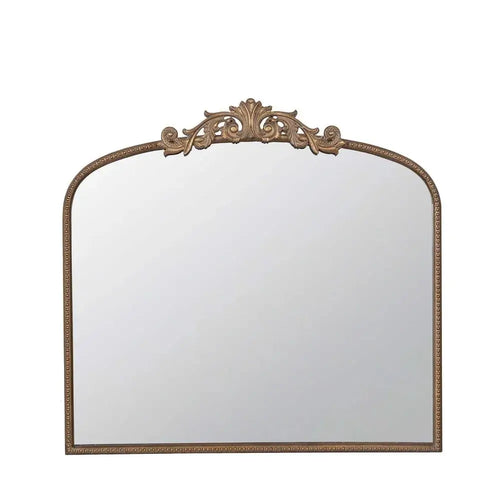 Marseille Gold Arched Wall Mirror 102cm