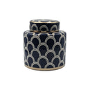 Matisse Navy Gold Fine Ceramic Jar Small