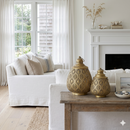 Medina Antique Gold Perforated Lanterns pair