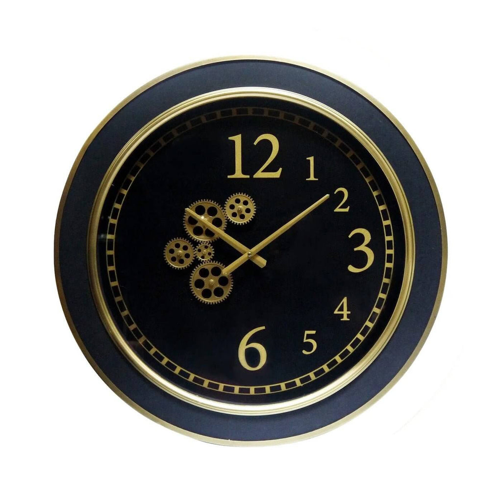 Modern Industrial Gold Gear Clock 67cm