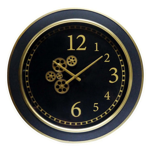 Modern Industrial Gold Gear Clock 67cm
