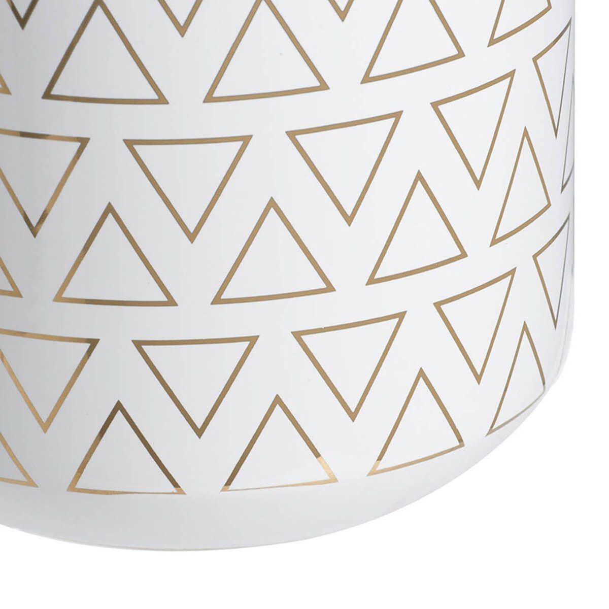 Modern Minimalist White Gold Ceramic Vase