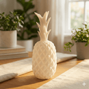 Modern White Tropical Pineapple Decor