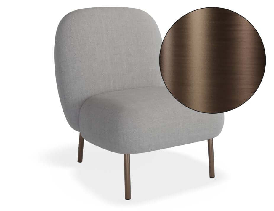 Moulon Cloud Grey Chaise Lounge Chair