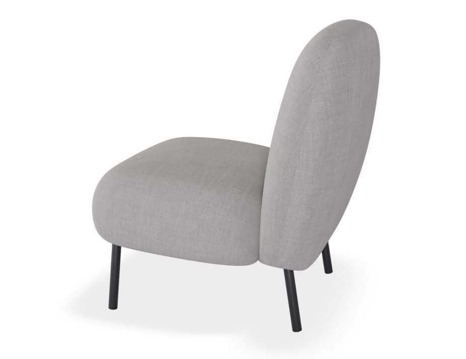 Moulon Cloud Grey Chaise Lounge Chair
