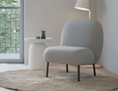 Moulon Cloud Grey Chaise Lounge Chair