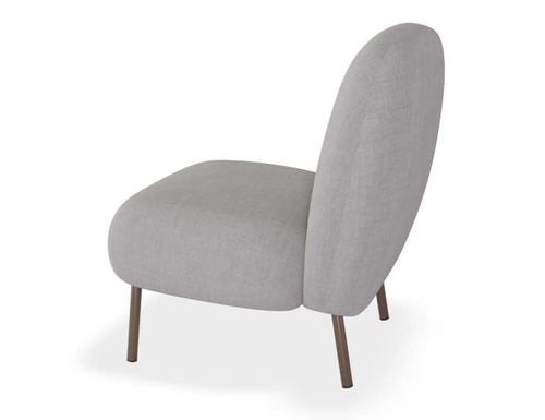 Moulon Cloud Grey Chaise Lounge Chair