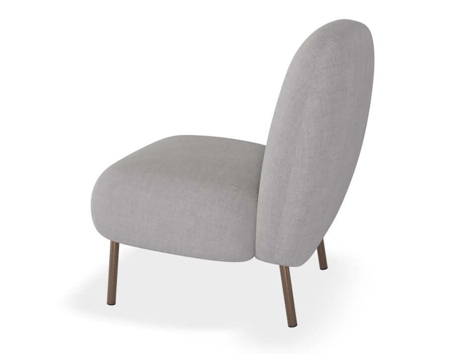 Moulon Cloud Grey Chaise Lounge Chair