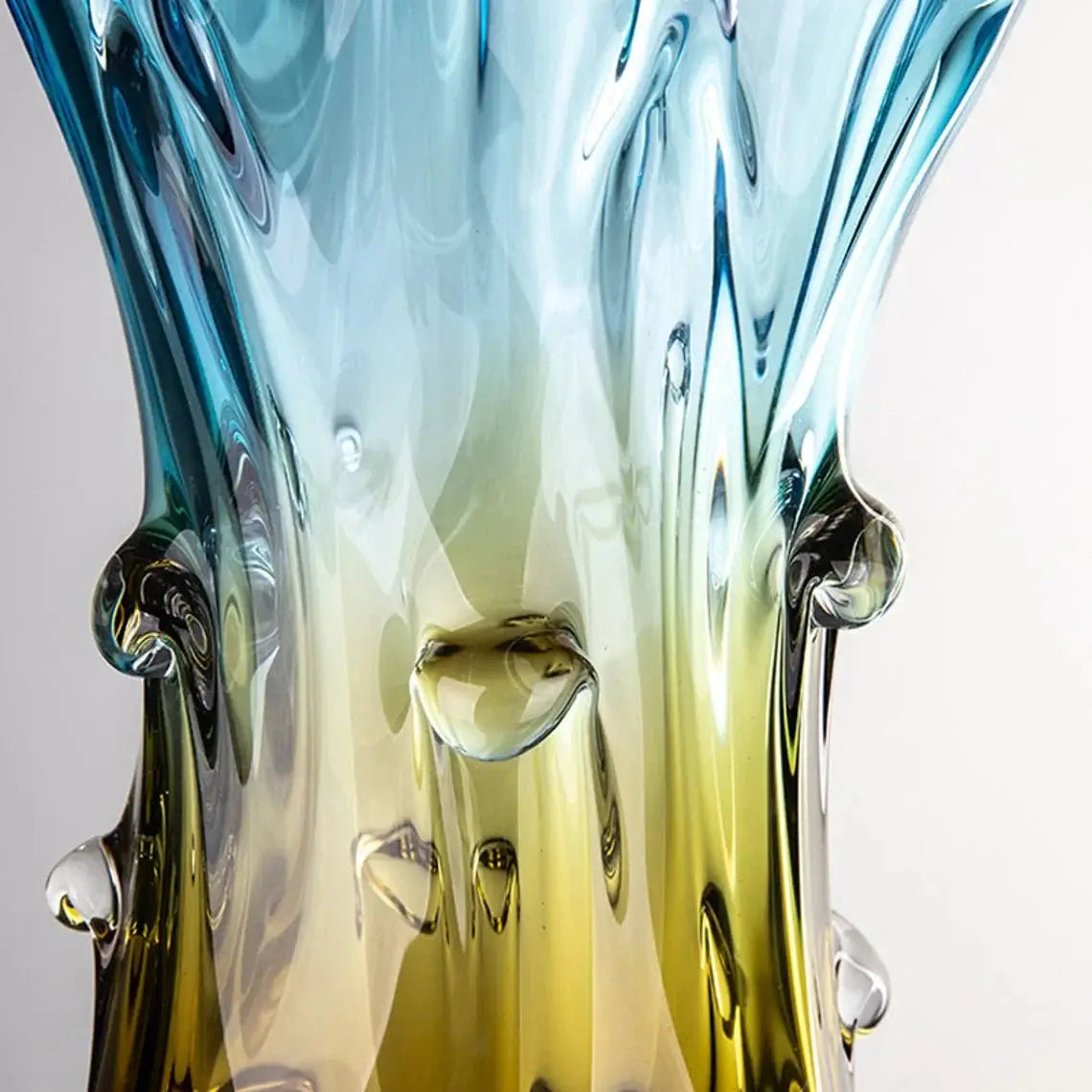 Natalie Hand Blown Murano Style Glass Vase
