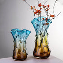 Natalie Hand Blown Murano Style Glass Vase