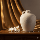 Nava Round Modern White Terracotta Jug