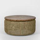 Naves Teak Wood Round Coffee Table 81cm