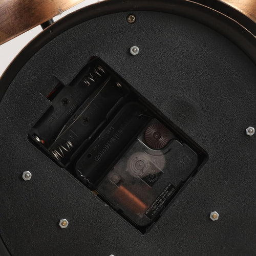 Newton Bell Copper Exposed Gear Clock 25cm