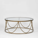 Palais Gold Rope Round Coffee Table 100cm