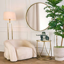 Palais Round Side Table Gold Finish Hollywood Style
