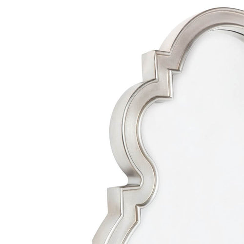 Paloma Wall Mirror – Elegant Antique Silver Architectural Design